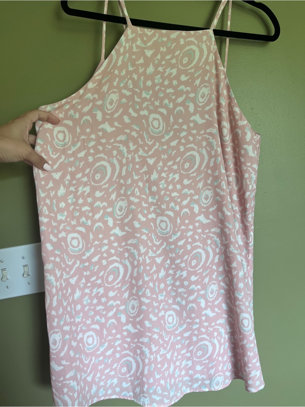 Pink & White Patterned shift Dress